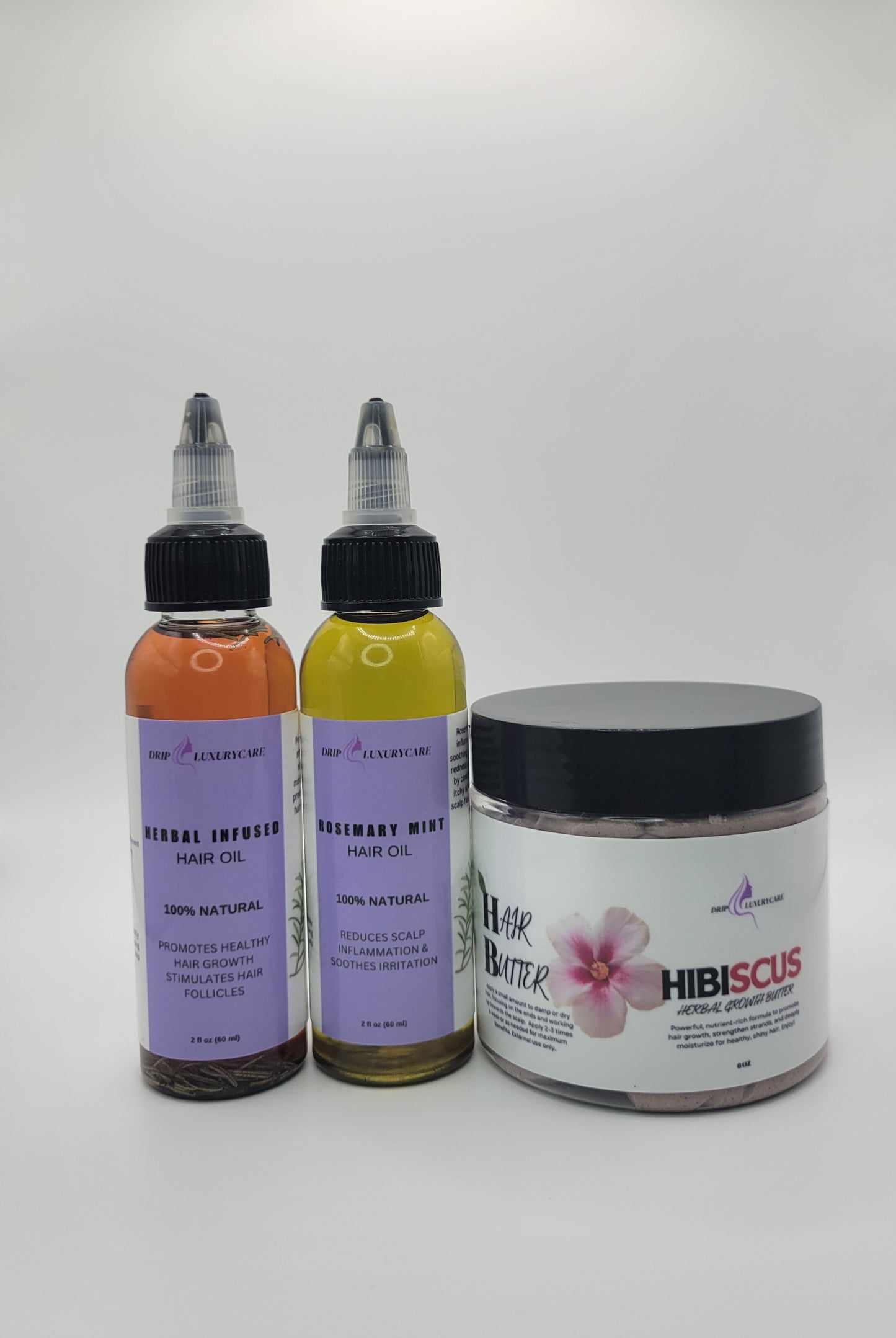 2 HERBAL OILS + HIBISCUS & FENUGREEK BUTTER BUNDLE