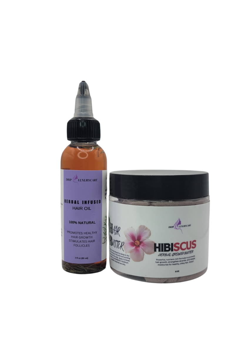 GROWTH POWER DUO HERBAL OIL & HIBISCUS BUTTER BUNDLE