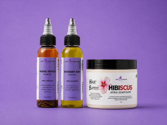 2 HERBAL OILS + HIBISCUS & FENUGREEK BUTTER BUNDLE